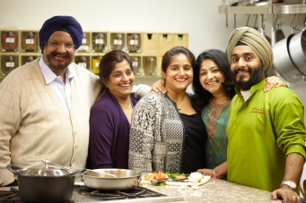 Sukhi Singh with her family.